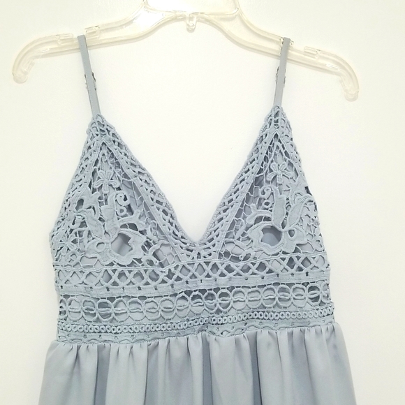 Say What A line crotchet pattern boho cowgirl smocked back maxi dress size S - Picture 2 of 6